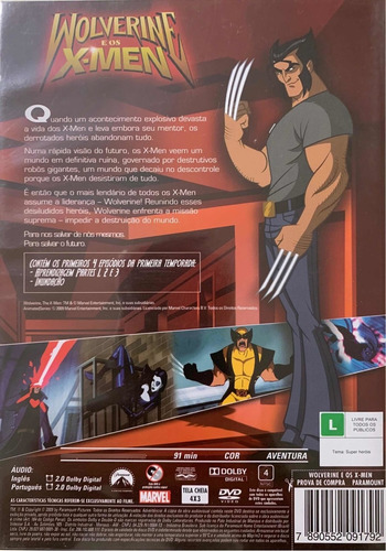 Imagem 2 de 4 de Dvd - Wolverine E Os X-men - Temporada 1 - Vol. 1
