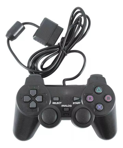 Controle compativel com P2 Com Fio Analogico Retro Game Shinka Preto