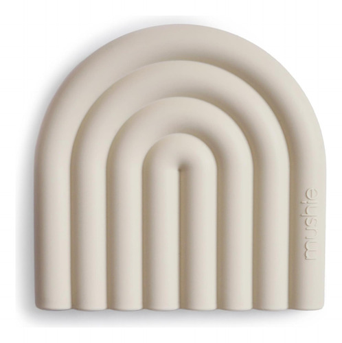 Mushie Silicone Baby Teether Toy | Arcoiris (arena Cambiante