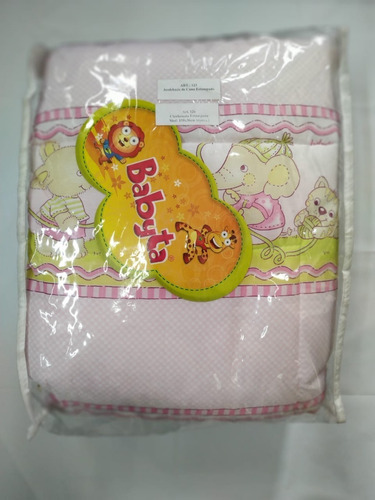 Set Acolchado Estampado Con Chichonera Para Cuna