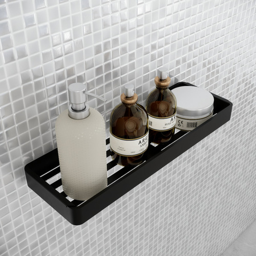 Kit Acessórios Para Banheiro Preto Fosco 6 Peças