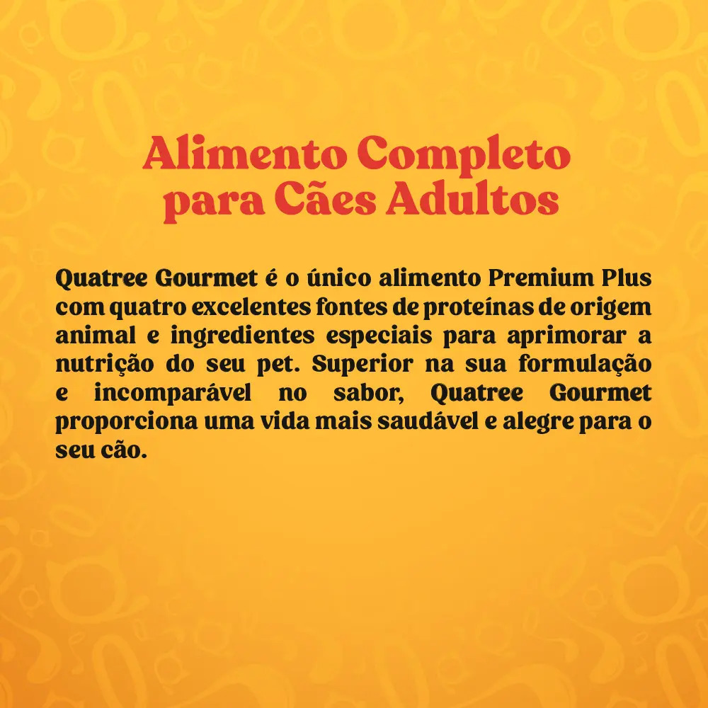 Ração Quatree Gourmet para cachorro adulto raças pequenas 10 kg