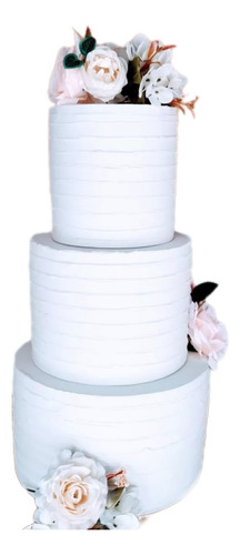 Bolo Fake Rustico Casamento 45cm