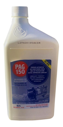 Aceite Pag 150 + Uv Dye (1 Litro) Aire Acondicionado