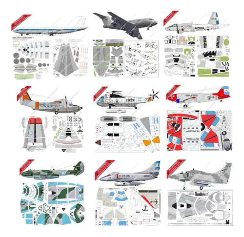 Avion Dc-9 Mercado Libre (+3) 1:50 Papercraft (envio X Mail)