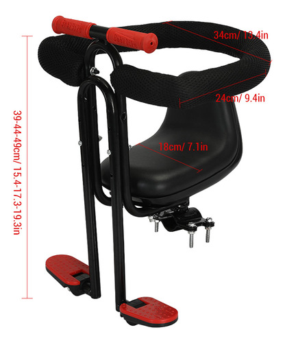 Sillines De Bicicleta, Asiento Para Niños, Valla Delantera P