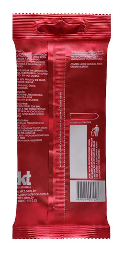 Imagem 5 de 5 de Preservativo Lubrificado Com 12 Unidades Prudence