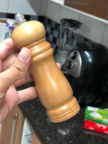 Imagem 9 de 10 de 2 Moedores Pimenta Sal Cozinha Churrasqueira Condimento 15cm