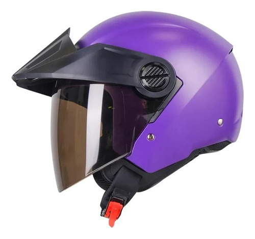 Casco De Moto Semi Integral Ich 102 Solid Violeta