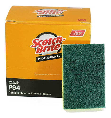 Scotch Brite Fibra Lava Trastes 2 Cajas 12pz P94