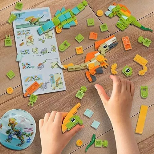 Set 12 Dinosaurios T-rex Bloques De Construccion Armables