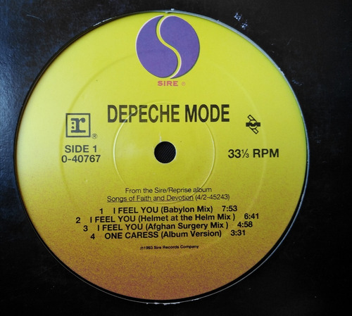 Depeche Mode I Feel You (babylon Mix) (swamp Mix) 31 (Usado)