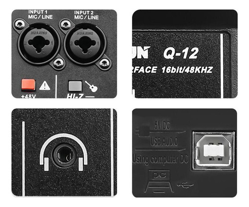 Yu Mezclador Audio Con Cable Usb 48v Alimentación For Desde