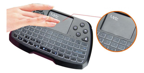 Mini Teclado Inalámbrico Miritz 2.4ghz Con Mouse Touchpad