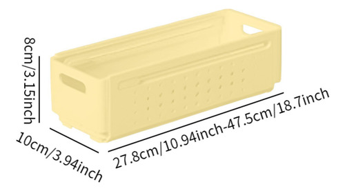 Caja De Almacenamiento Con Cajón Cremoso Pequeño