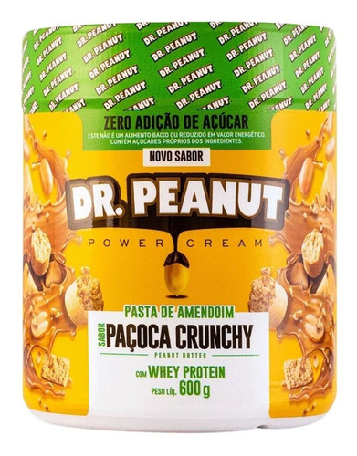 Pasta De Amendoim Dr Peanut Novos Sabores Whey Gourmet 600g