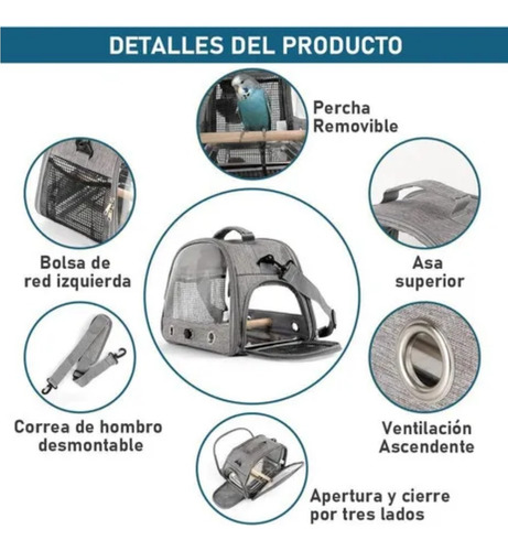 Bolsa Transportadora Para Pájaros, Portabebés Para Loro