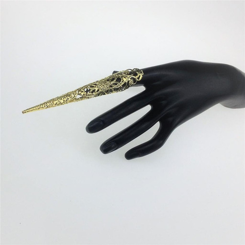 Imagen 6 de 12 de 2xchinese Antiguo Hueco Punk Antiguo Oro Garra Nudillo