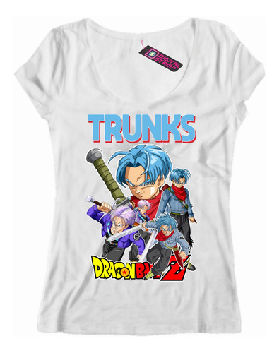 Remera Mujer Trunks Dragon Ball Z Serie Anime Dbb26 Dtg