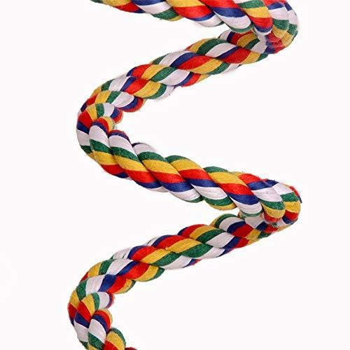 Imagen 4 de 6 de Cuerda De Algodón De Loro En Espiral Con Campanas, Juguete D