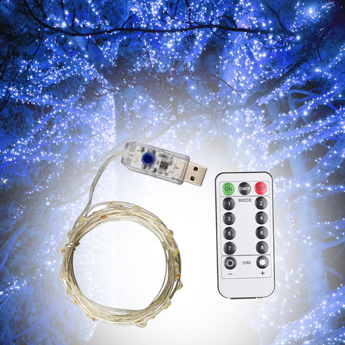 Lámpara De Hadas Con Control Remoto Usb De Luz De Cadena