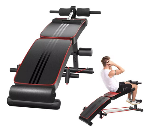 Banco Para Abdominales Plegable Entrenamiento Multifuncional