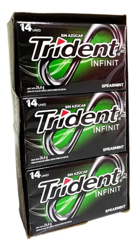 Chicle Trident Infinit Wowmint Display 12 Unidades