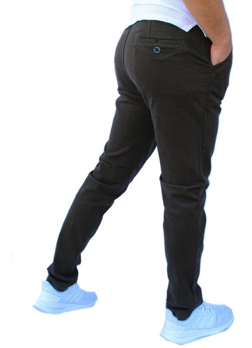 Imagen 3 de 9 de Pantalon Skinny De Gabardina Strech John Silver Para Hombre
