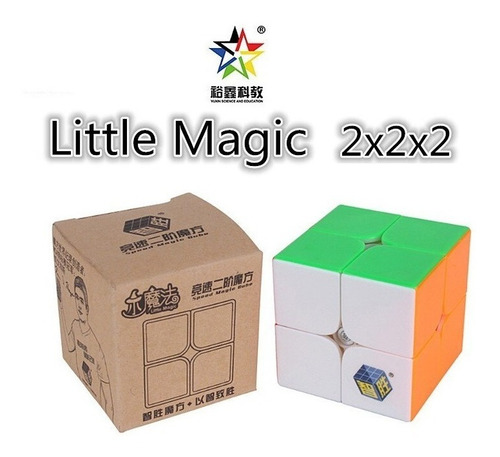 Imagem 2 de 4 de Cubo Mágico 2x2x2 Yuxin Little Magic Colorido Em Estoque