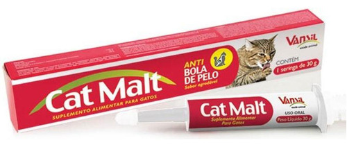 Vansil Cat Malt - 30g Suplemento Alimentar Para Gatosvansil