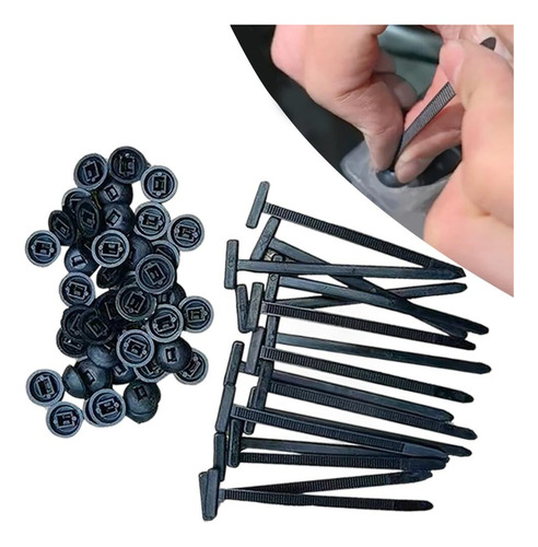 Nylon Universal Cable Tie Buckle, Heavy Duty Self- 100 Pcs