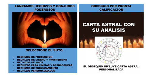 Hechizo Laboral Potente+consejero Espiritual+carta Astral