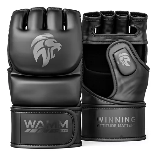 Mma-guantes de medio dedo para hombre y mujer, equipo de