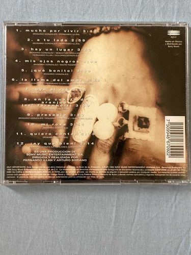 Rosario / Mucho Por Vivir Cd 1996 Mx Impecable (Usado)
