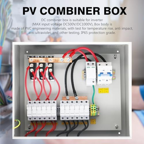 Caja Combinada Solar De 6 Cuerdas Con Fusible De Corriente N
