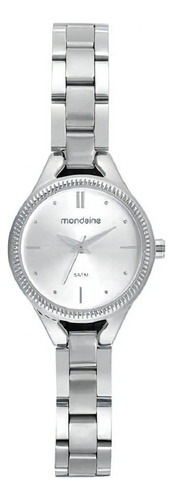 Relógio Mondaine Feminino Analógico Mini 32530l0mvne2 Cor da correia Prateado Cor do bisel Prateado