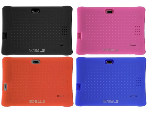 Estuche Protector Tablet 7 Q88 Antigolpes Silicon Pack 4