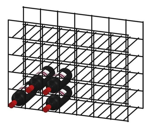Adega Tipo Nicho Aramado Para 35 Garrafas  Mod. 7l X 5a