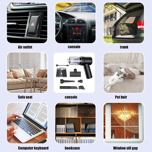 Pc Vacú De Automóviles Pequeños Aspiradora Portátil For