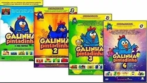 Galinha Pintadinha 6 DVD em 1 - Filme Coleção Desenho Infantil