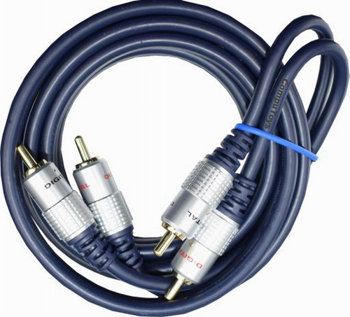 Zrca22m Cable De Audio Rca 2x2 Puntas Metálicas Computoys