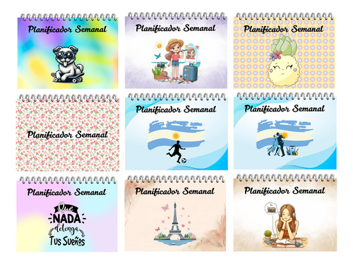 Kit Imprimible +40 Planners A4 +pdf + Editables Alpaca