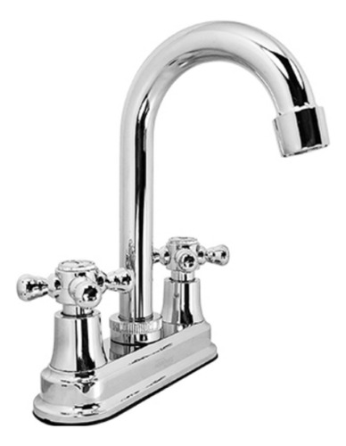 Llave Mezcladora Lavabo 4´´ Aquaway Abs Acero Inoxidable 