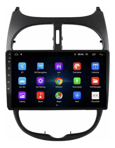 Zk Compatible Radio Android Carplay 2+32 Peugeot 206