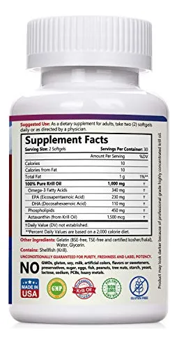 Suplemento De Aceite De Krill Naturemyst 60 Cápsulas Blandas