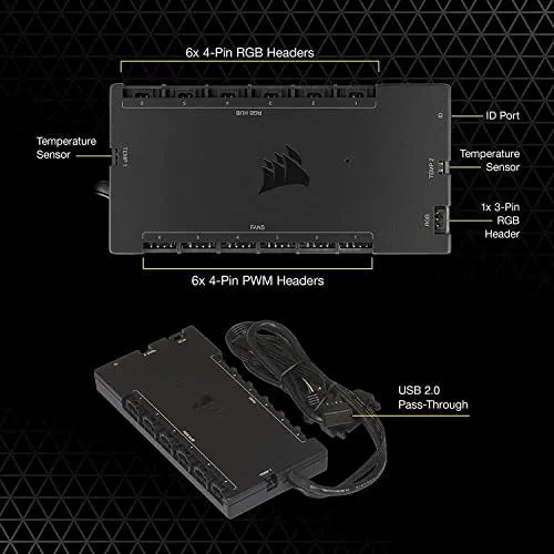Corsair Icue Commander Core Xt, Controlador De Iluminación