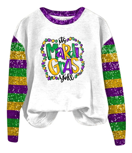Camiseta Holgada Estampada Para Mujer, Blusa De Manga Larga