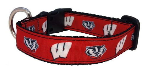 Collar De Perro Colegial Colegial Ncaa Wisconsin (grande)