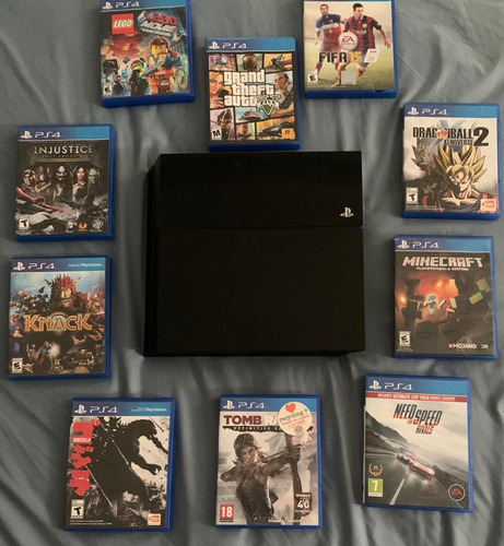 Ps4 Fat 500gb Con 10 Juegos