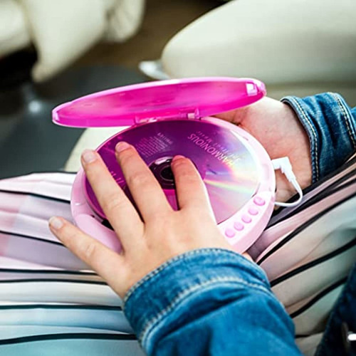 Imagen 6 de 7 de Discmans Portátil Con Altavoces/radio Fm, Color Rosa